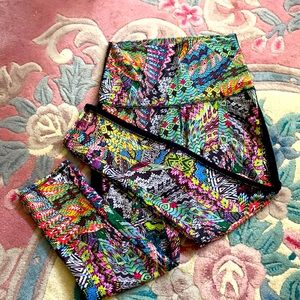 EMILY HSU GORGEOUS MULTICOLORED LEGGINGS